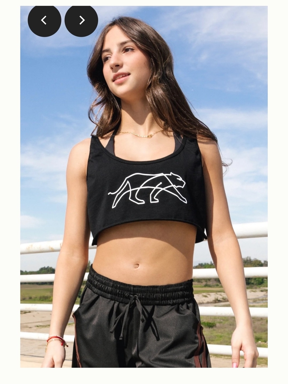 LA Cropped Tank Top